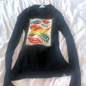 SALE! Black designer shirt, ready to wear now, only one available